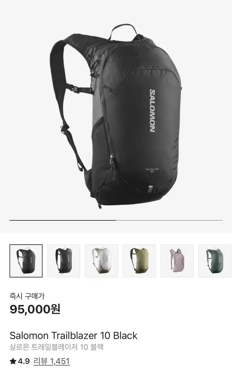 SALOMON サロモン トレイルブレーザー10 ブラック