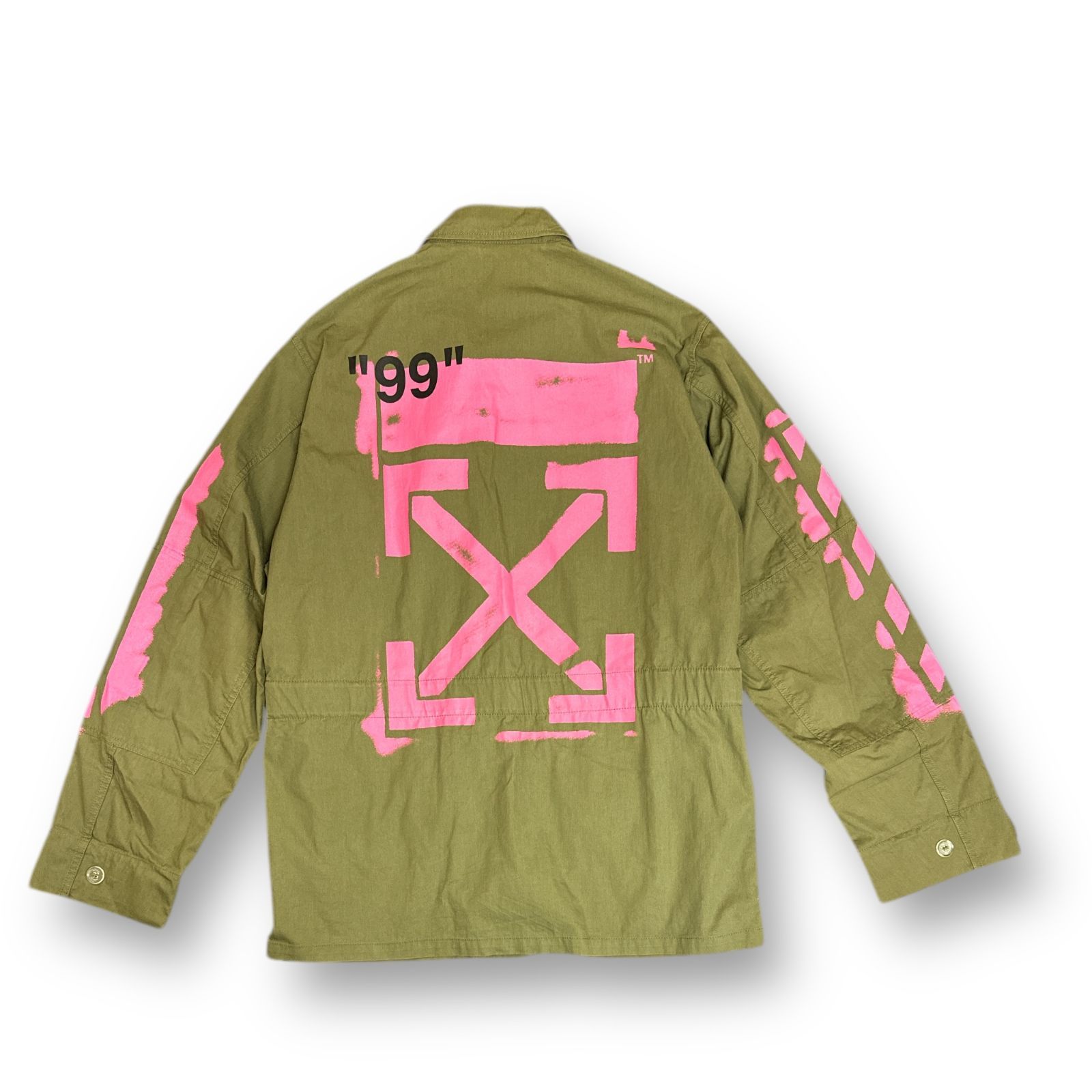 off-white アロー　ミリタリージャケット 国内正規 OFF-WHITE FIELD ARROW PRINTED JACKET アロープリント