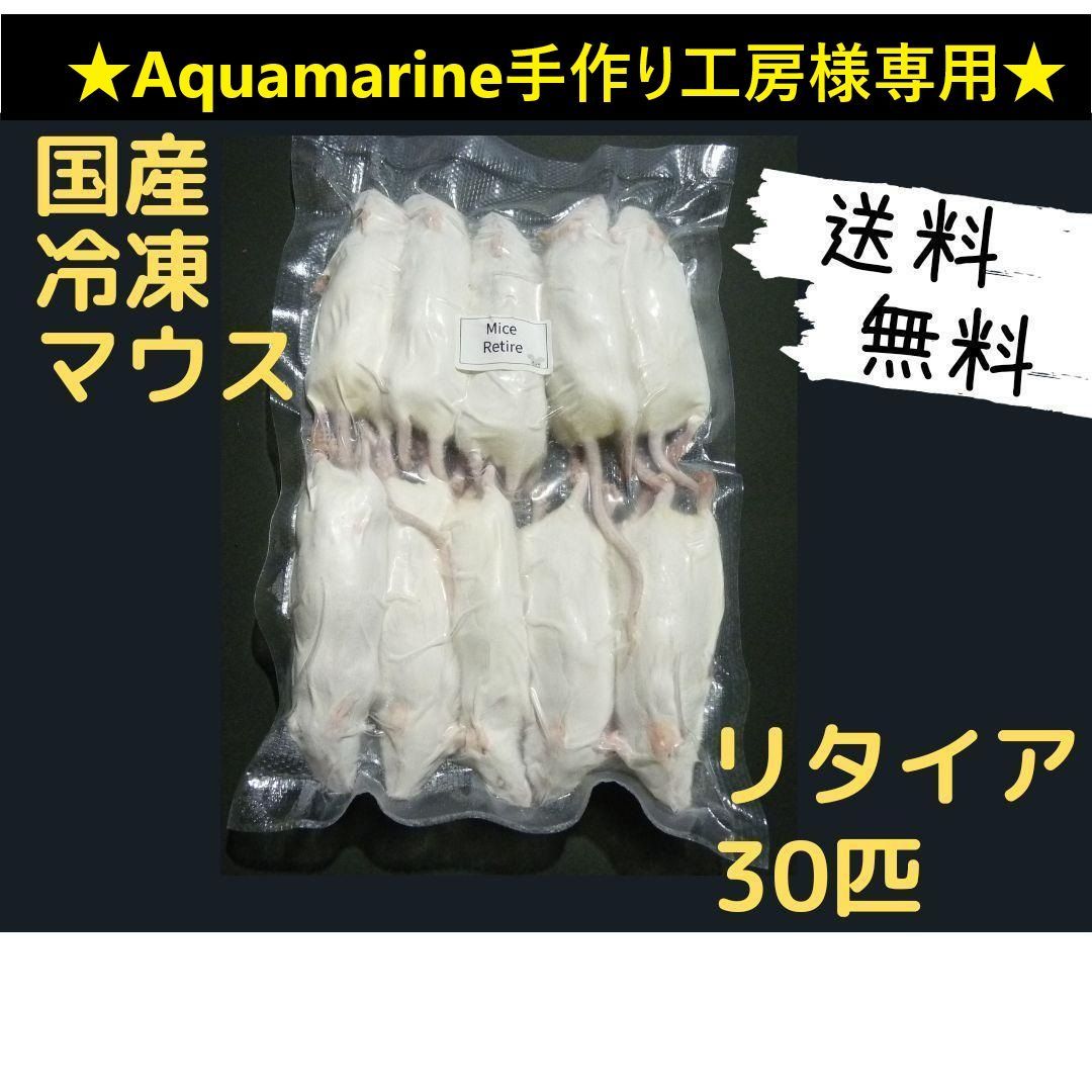 送料無料　冷凍マウスリタイア30匹 Aquamarine手作り工房様専用 国産冷凍マウス リタイア30匹（送料