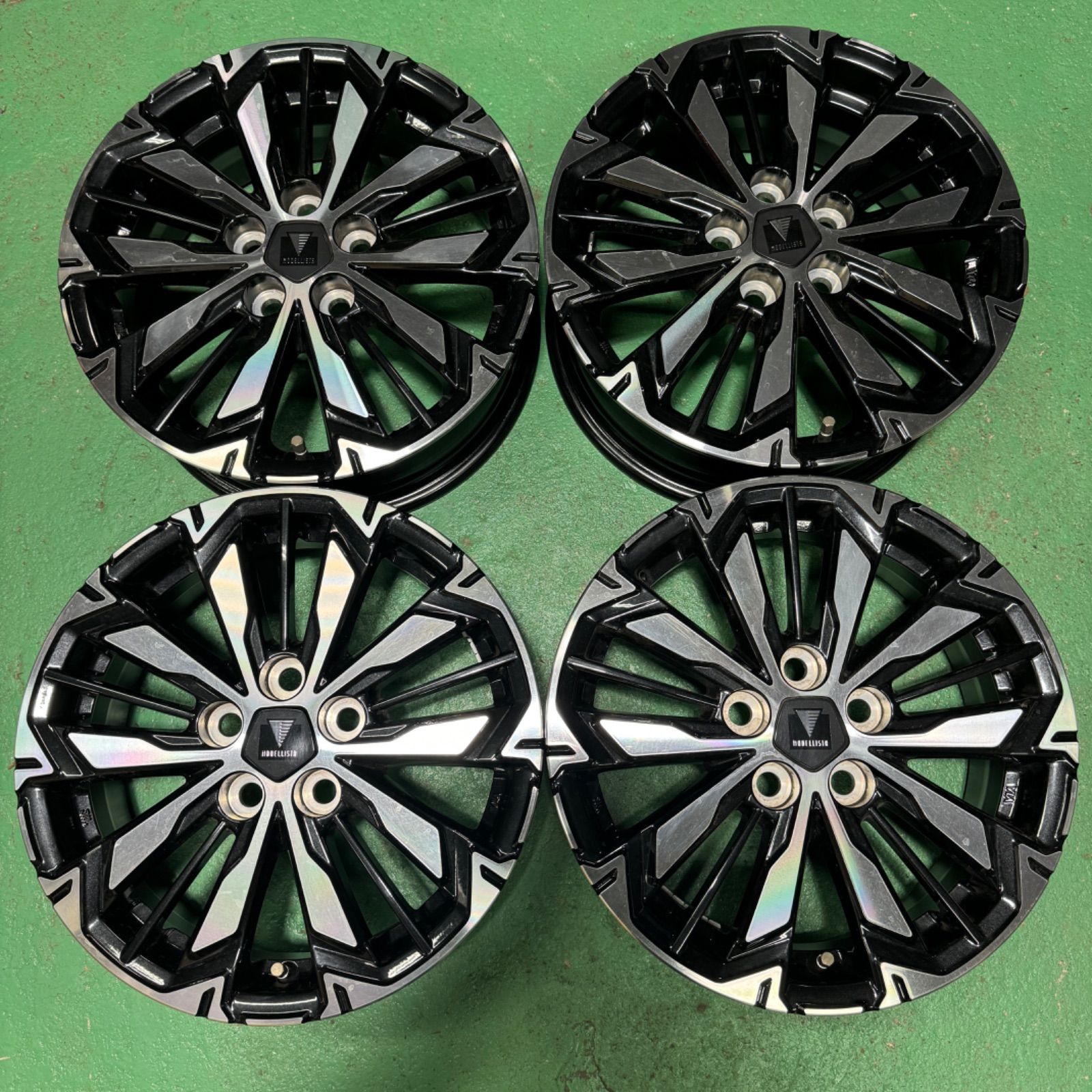 シエンタ モデリスタ 15インチ 5.5j 40 PCD100 ブラックポリッシュ 純正ナット付属