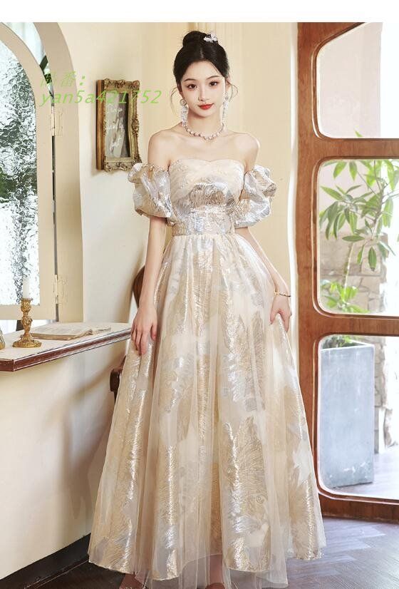 2025 イブニングドレス ノースリーブ ビスチェドレス 発表会ドレス 二次会ドレス 結婚式ドレス ング丈 Aライン ベアトップ パーティードレス セクシードレス yan5a421752