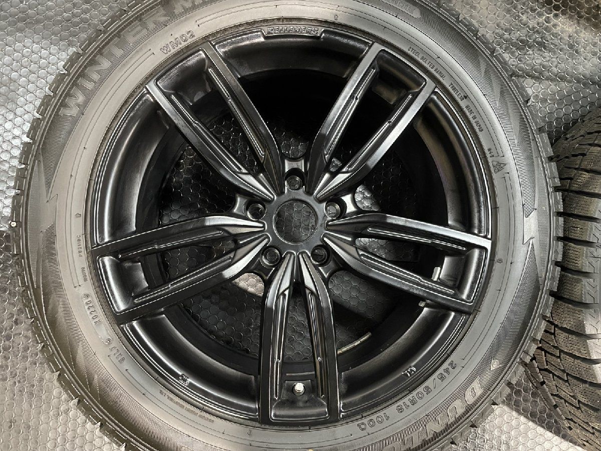 DUNLOP WM02 245/50R18】スタッドレス【KELLENERS Sport 18インチ 