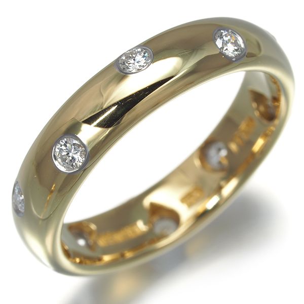 ティファニー リング ダイヤ ダイヤモンド ドッツ 9号 K18YG/Pt950 #176734