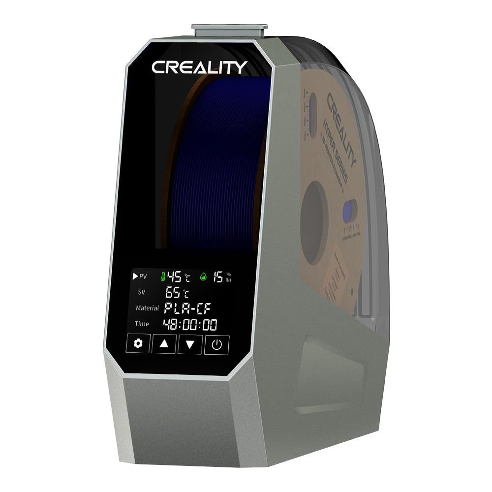Creality Space Pi フィラメント ドライヤー 1 ロール容量 1.75mm 2.85mm フィラメント PLA PETG ABS TPU ASAと互換性があり 45℃ ~70℃ 温度調節 フィラメントドライヤーボックスの脱水機 防水 防塵