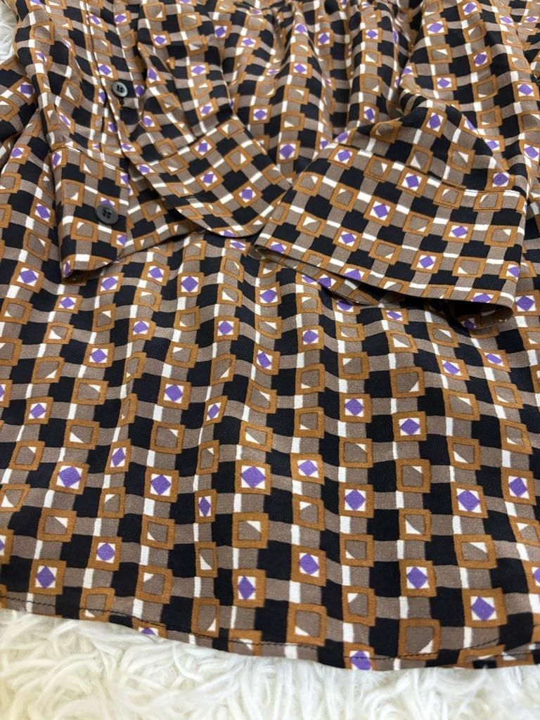  PRADA プラダ シャツワンピース 長袖 シルク シャツ 長袖 チュニック