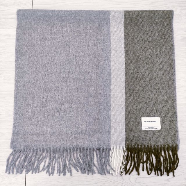 イノウエブラザーズ アルパカマフラー グレー 美品 THE INOUE BROTHERS