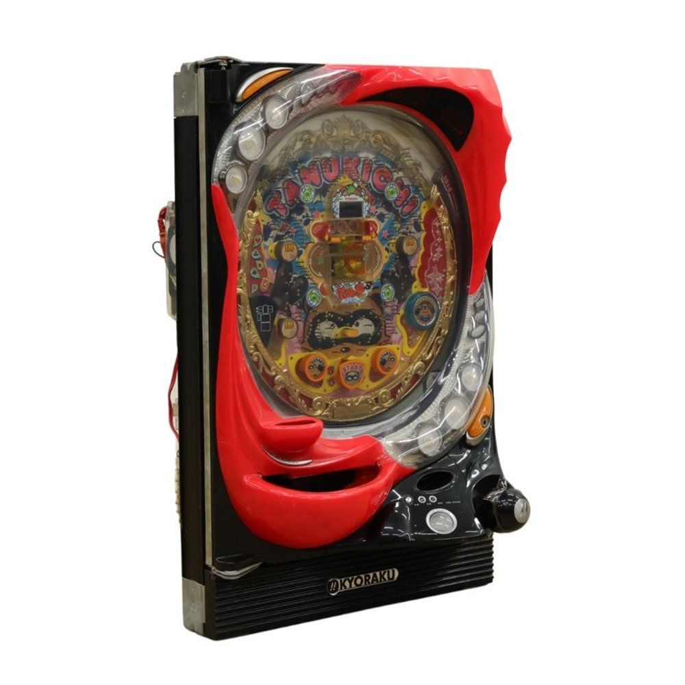 T1424☆京楽　CRたぬ吉くん　銀６　パチンコ台　実機　羽物　循環加工 T1424☆京楽 CRたぬ吉くん 銀6 パチンコ台 実機 羽物