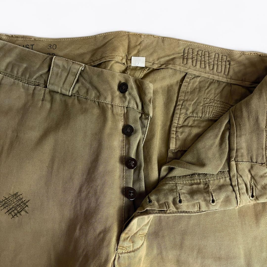 ⚫︎RRL CHINO OFFICER PANTS リペア加工 W30×L32 2000000016306