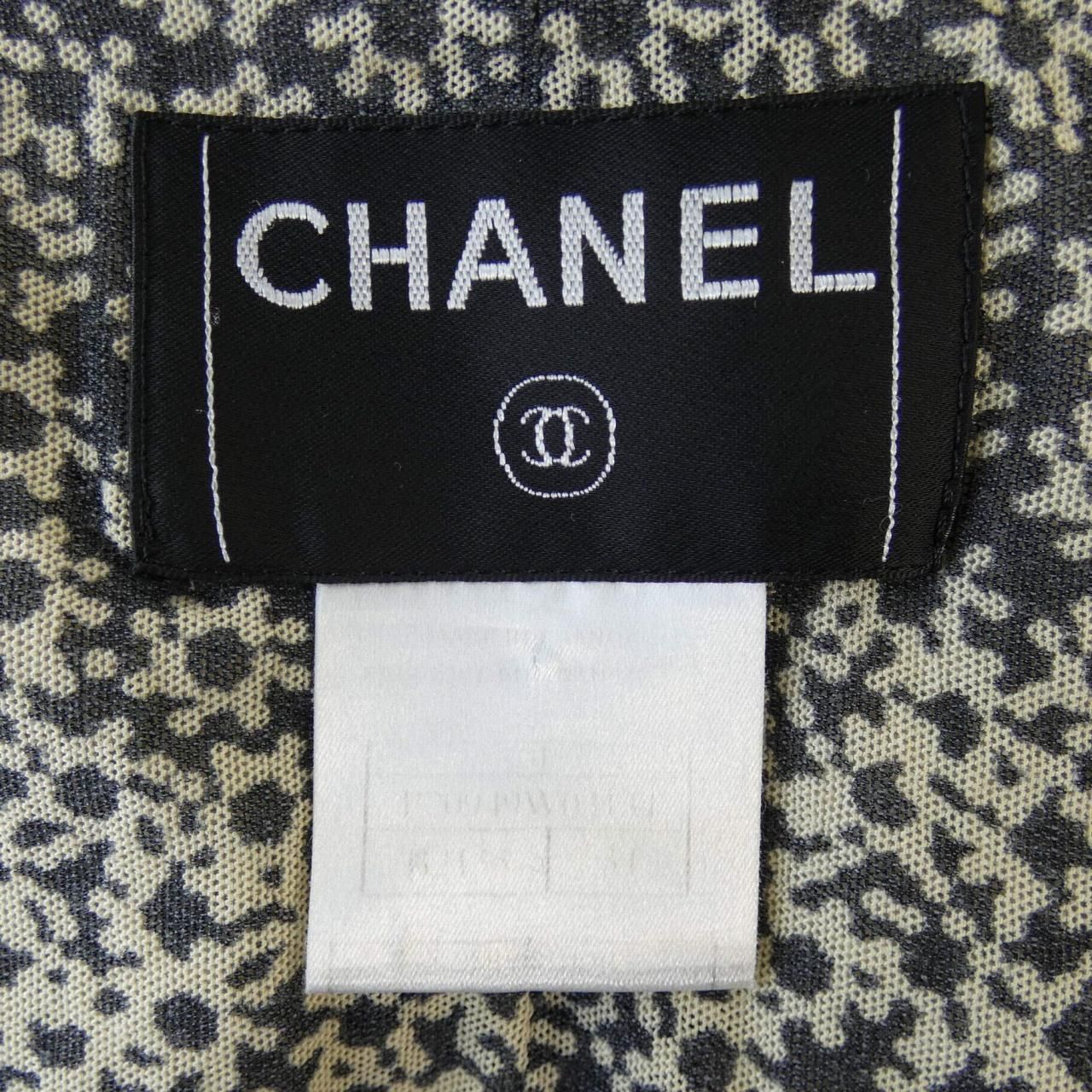 CHANEL - ヴィンテージシャネル　パイル地 タオル地 ノーカラージャケット CHANEL - ヴィンテージシャネル パイル地 タオル地 ノーカラー