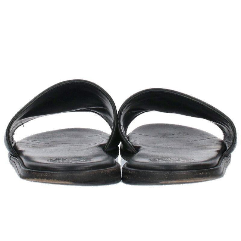 クロムハーツ CH SLIDE LEATHER CHプラスパッチレザーサンダル