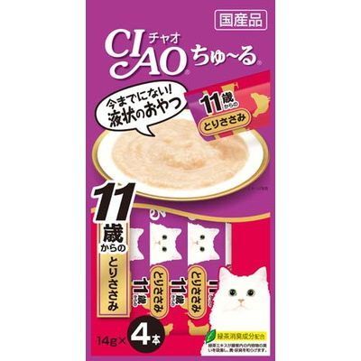 いなば CIAO ちゅーる 11歳からのとりささみ 14g×4本入り 1ケース48袋