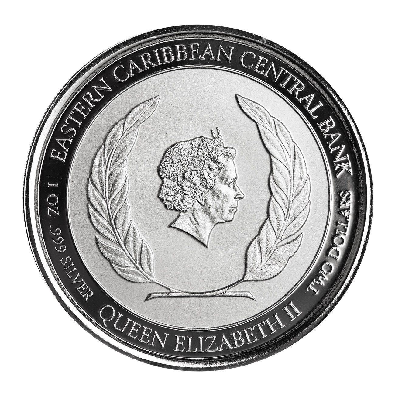 ドミニカ国 1オンス銀貨（2020年,オウギハチドリ）