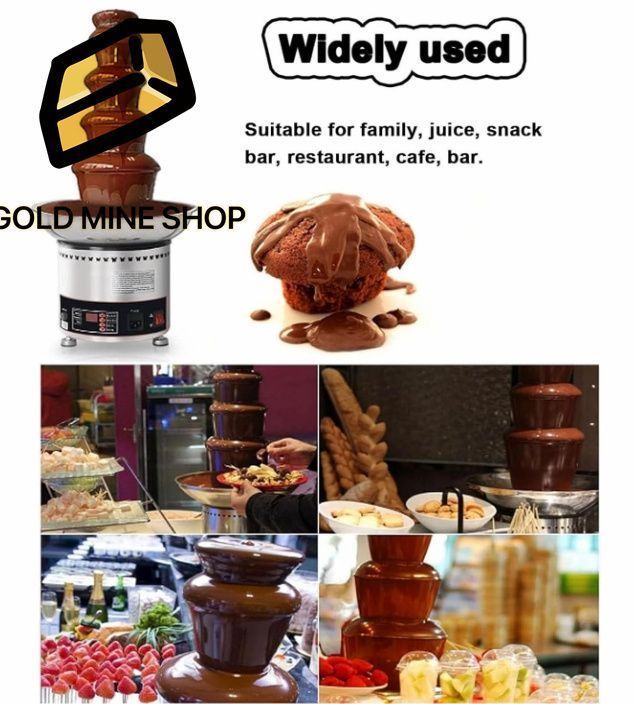 商業用チョコレートファウンテンマシン 300Wステンレススチール製電動チョコレート溶解ファウンテンマシン