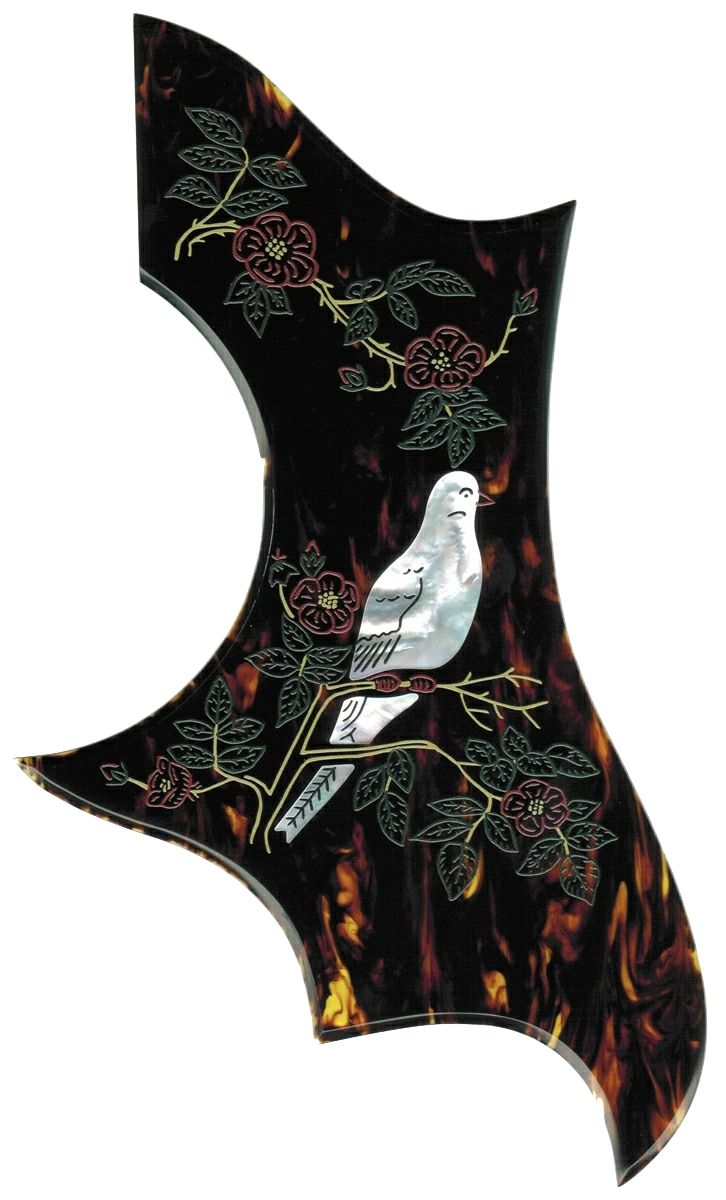 Birdland オリジナル アクリル ピックガード DOVE用SP インレイ