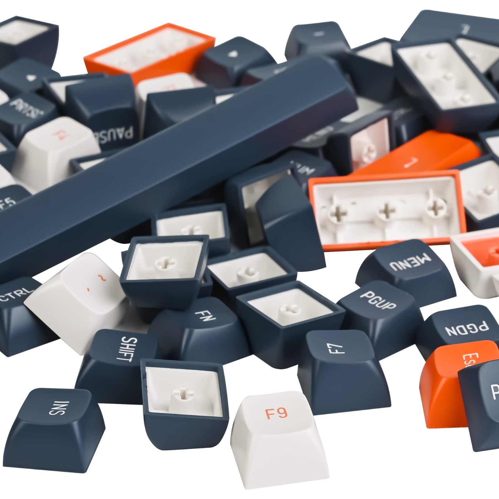 【フォロー割】orange CSAカスタムキーキャップ、160キーダブルショットキーキャップセットはCherry/Gateron MXスイッチ60%/64/GK61ゲーミングメカニカルキーボード用 - | Enter CSAカスタムキーキャップ、160キー orange ダブルショットキー