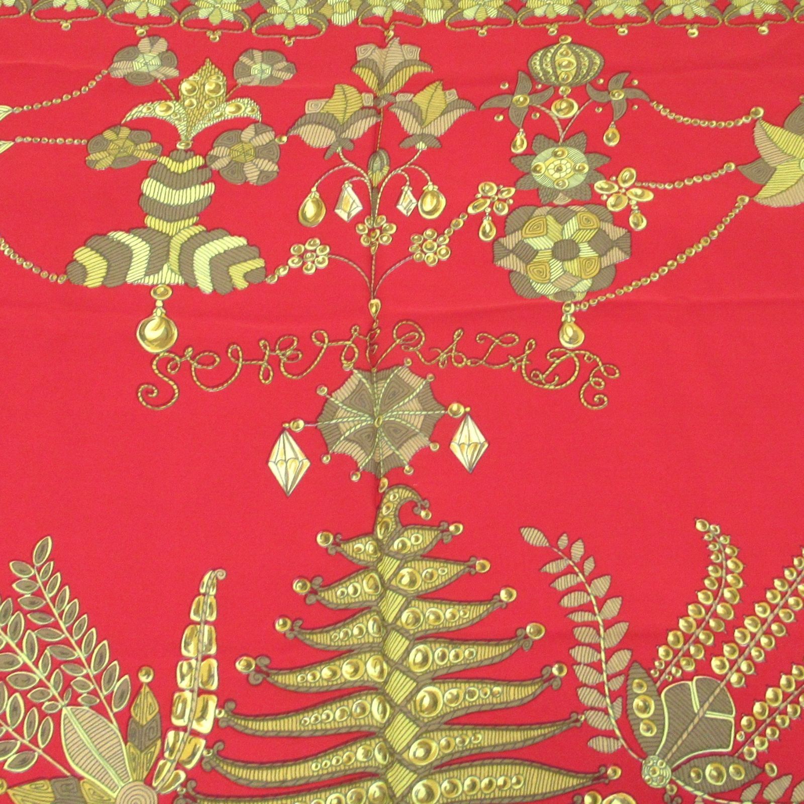 HERMES エルメス カレ140 ムスリン シフォンスカーフ 大判