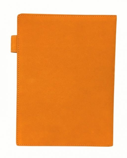 アシュフォード ASHFORD 手帳カバー A5 ダイアリーカバー オレンジ スエード メンズ レディース 紳士