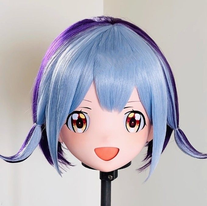 オーダーメイド ハーフマスク NO.41 kigurumi コスプレ 着ぐるみ ハーフマスク 眼球付き カツラ付き NO.41 樹脂製 ヘッドロリータ
