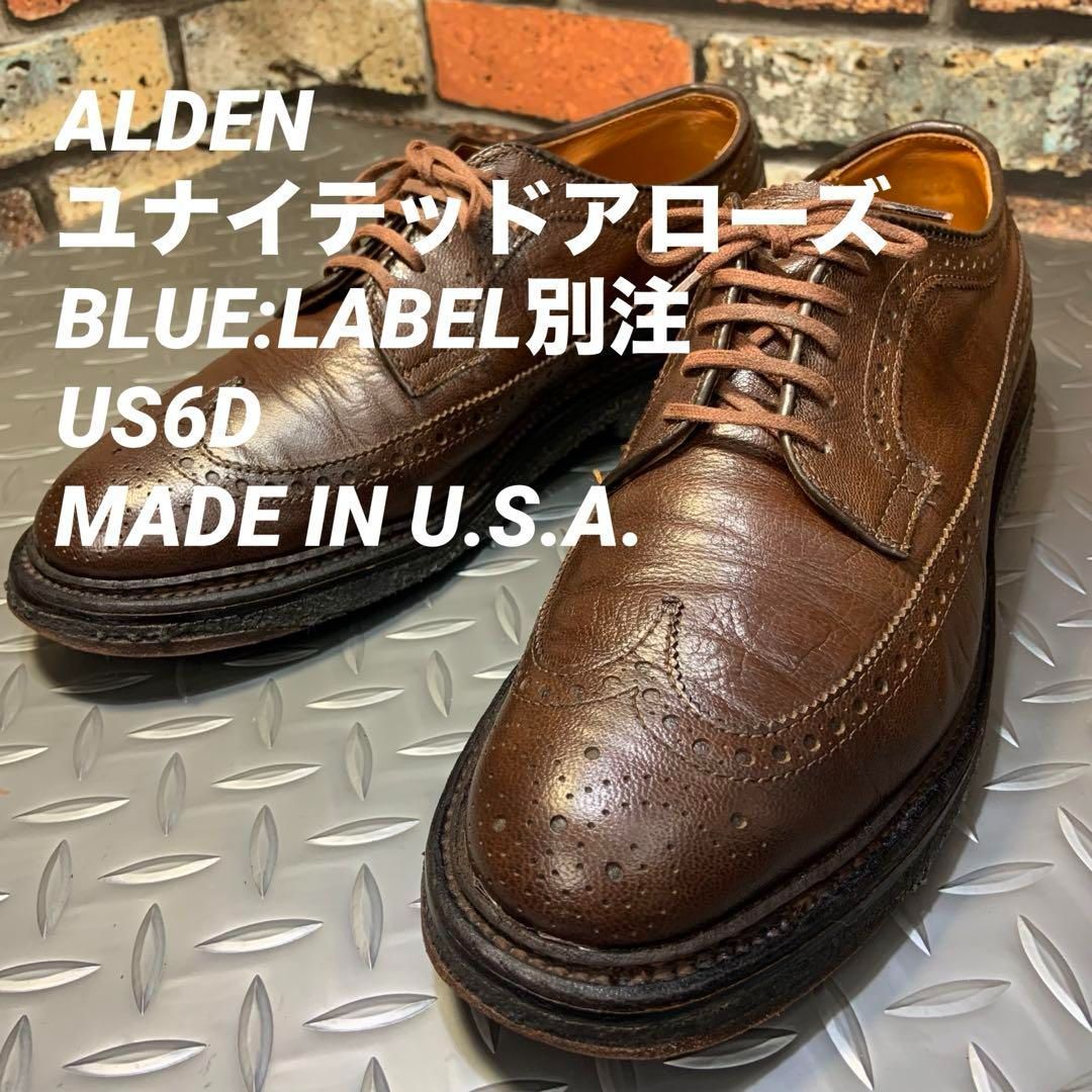 ☆ALDEN ユナイテッドアローズ BLUE:LABEL別注 US6D (24A10 