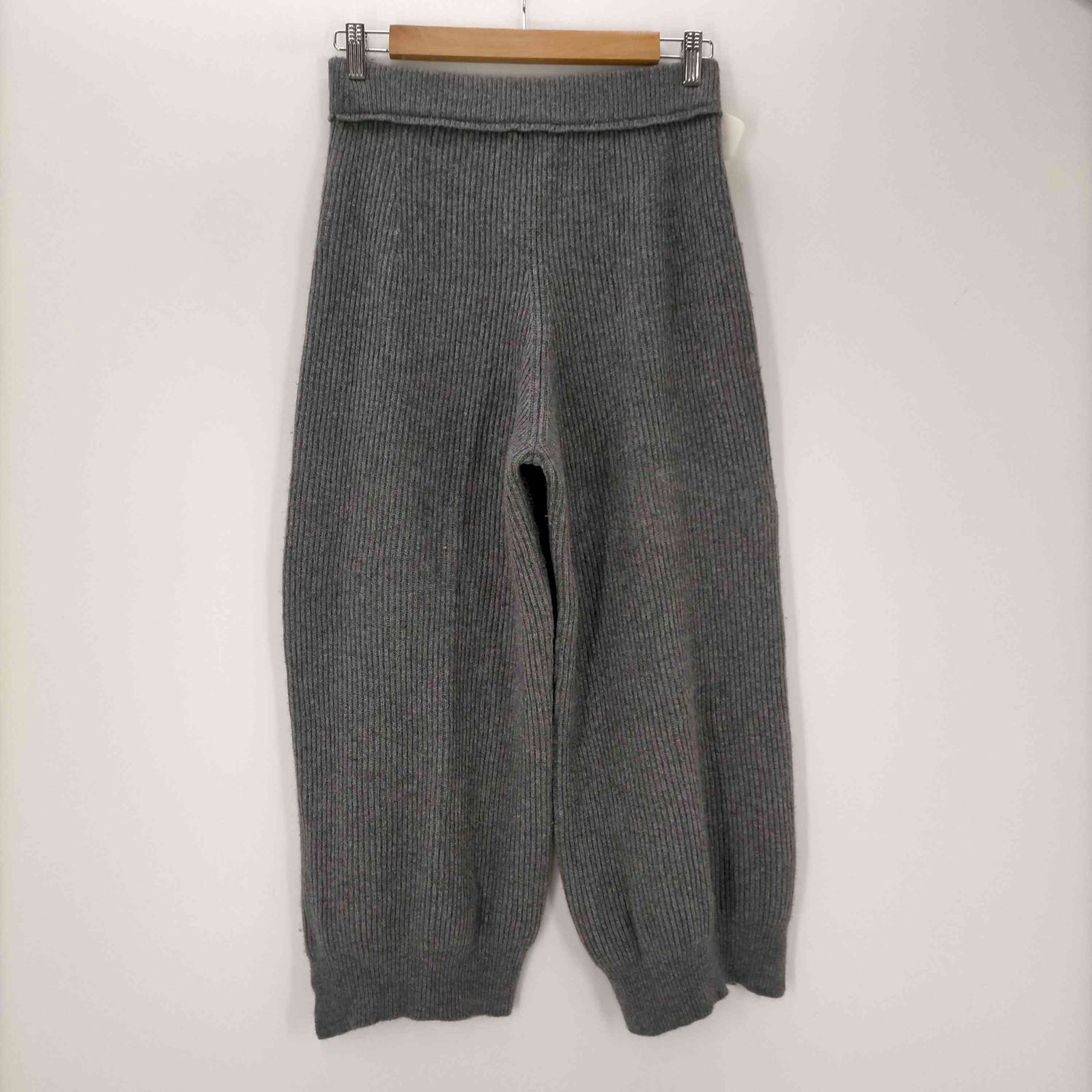 ドゥロワー Drawer 18AW ウールカシミア混紡 ワイドニットパンツ