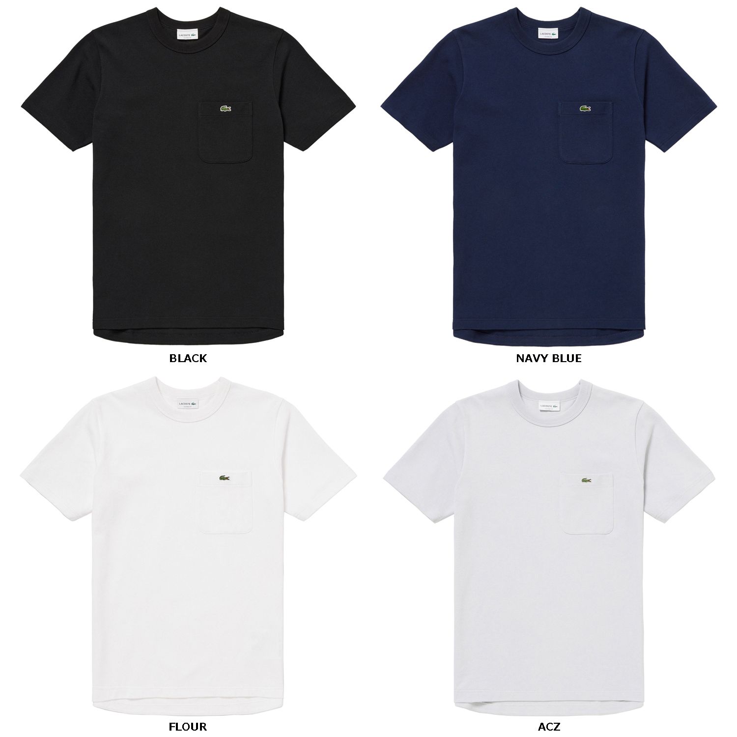 ラコステ LACOSTE 鹿の子地ポケット半袖Tシャツ メンズ トップス 半袖 カットソー 鹿の子 クルーネック 胸ポケット ワンポイント ブランドロゴ タウンユース TH4921-99 TH492199 70V フラワー