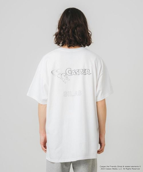 tシャツ Tシャツ キャスパー サイラス CASPER SILAS FACE PRINT LOOSE FIT SS TEE 110231011025 メンズ レディース 白 ホワイト 映画 アニメ