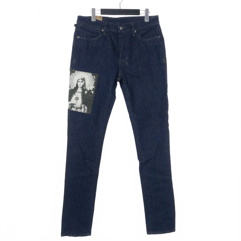スビ Ksubi VAN WINKLE SAINT マリア パッチ スキニーデニム ジーンズ W32 インディゴ