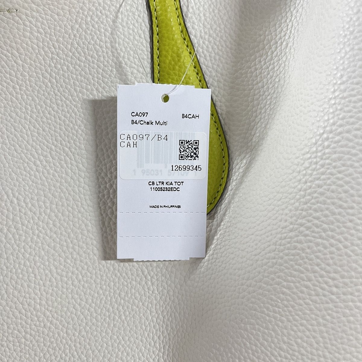 未使用品】 COACH コーチ キア トート カラブロック CA097 トートバッグ レディース - メルカリ