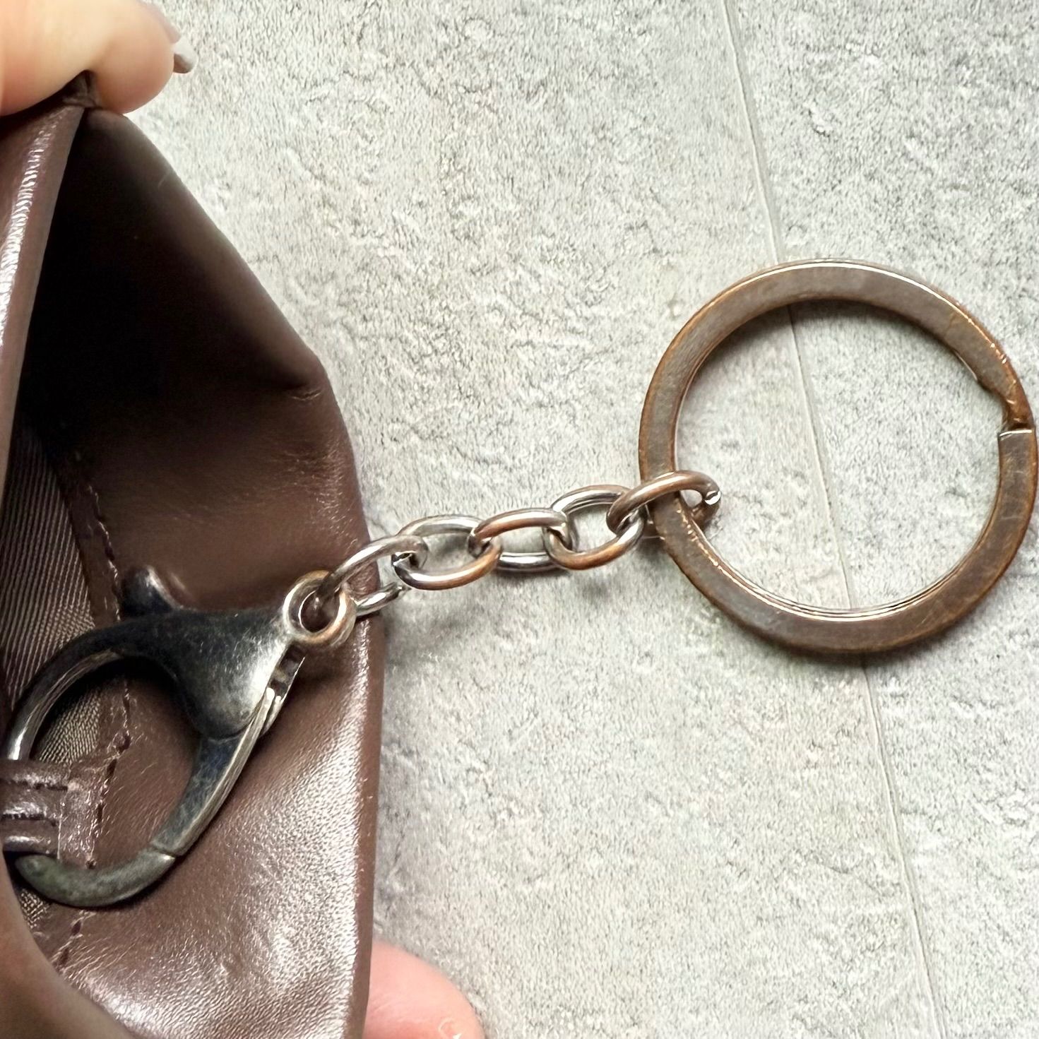 CHANEL シャネル ニュートラベルライン キーリング付き コインケース