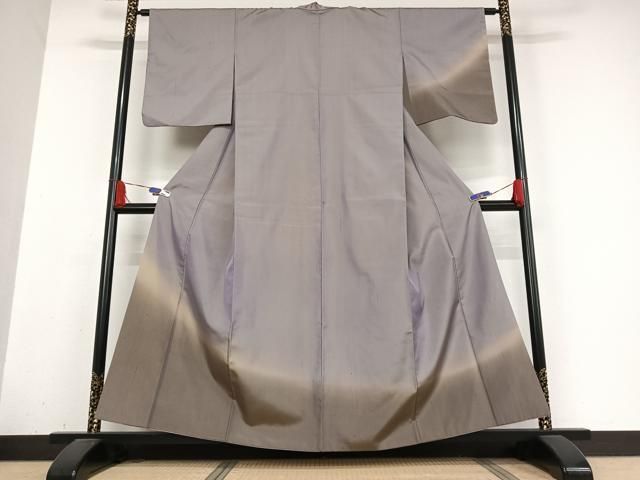 平和屋着物●上質な紬 霞文 暈し染め 正絹 AABB0138zg
