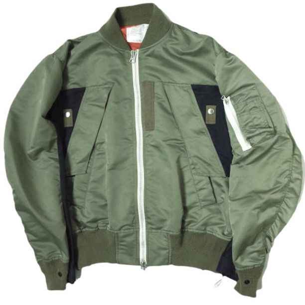 サカイ Nylon Twill Blouson ナイロンブルゾン SACAI 2カラーブラック