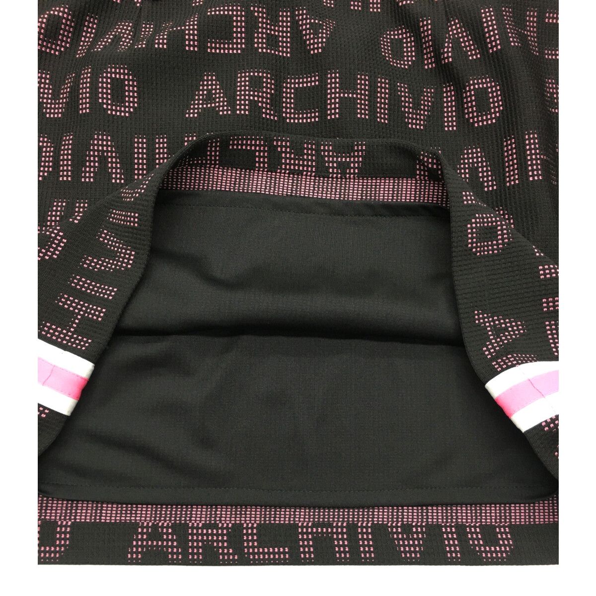 archivio - coco 中古 アルチビオ archivio レディース セットアップ 36(S) 黒×赤×白 ブルゾン×スカート ロゴ総柄 coco 中古 アルチビオ archivio レディース セットアップ 36(S