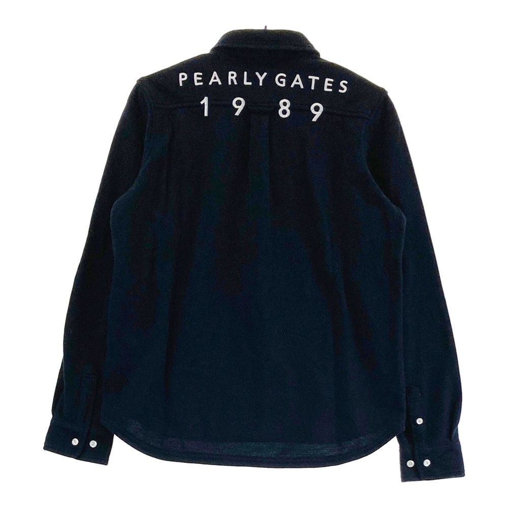 サイズ：0 PEARLY GATES パーリーゲイツ  長袖ポロシャツ  ネイビー系 [240101473375] ゴルフウェア レディース ストスト サイズ：0 PEARLY GATES パーリーゲイツ 長袖ポロシャツ