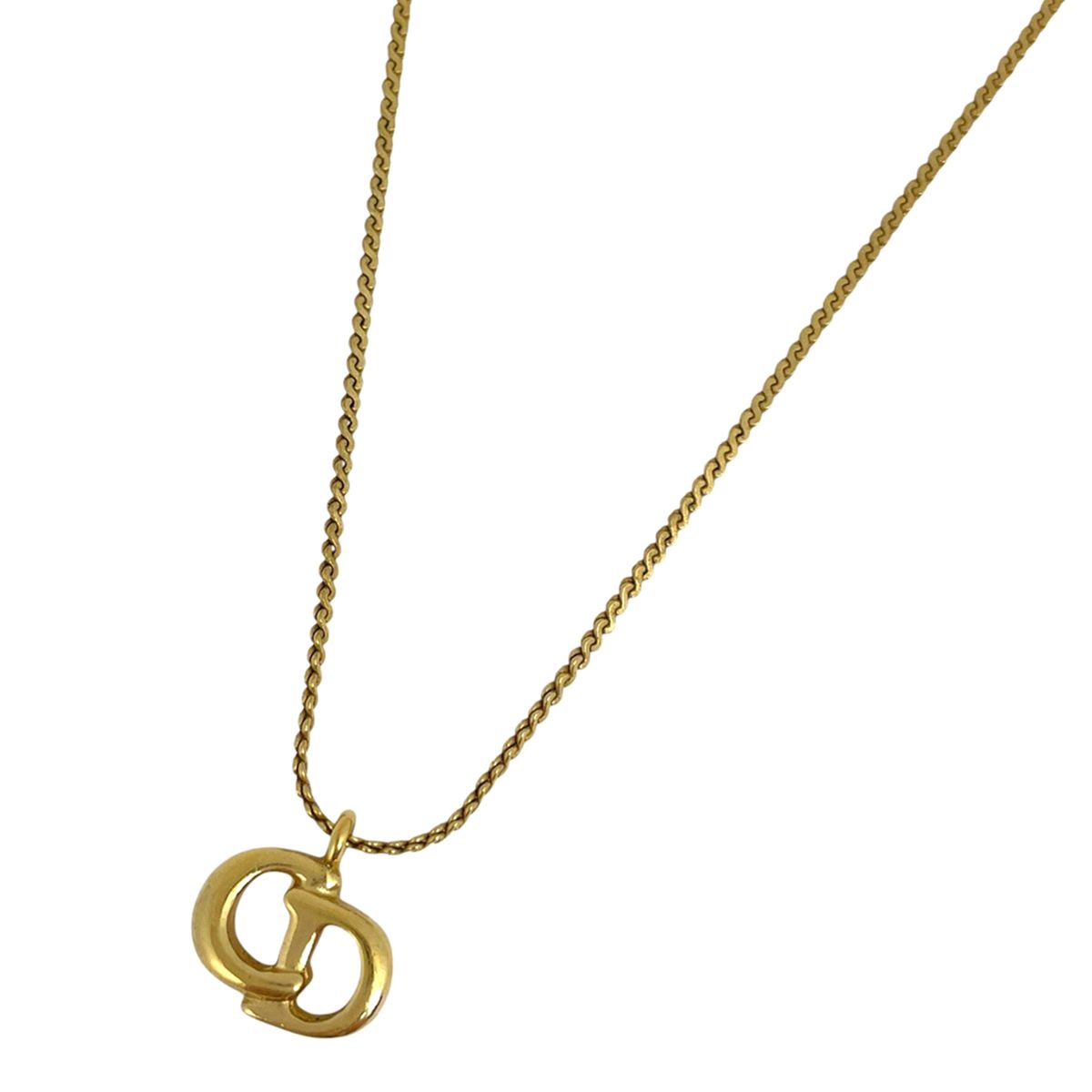 Christian Dior ディオール CDロゴ ペンダント ネックレス Christian Dior CDロゴネックレス(ヴィンテージアクセサリー