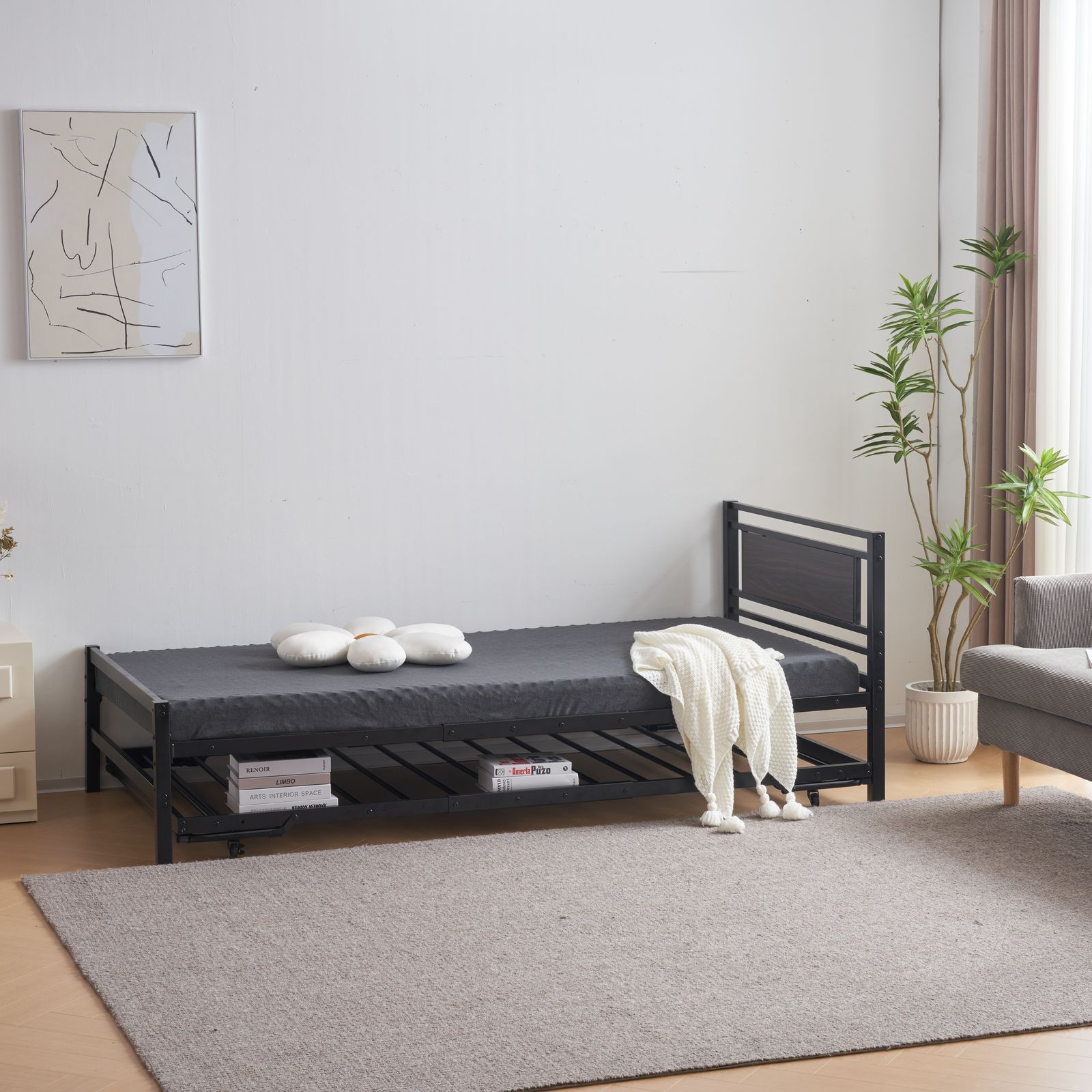 新作】【ブラック】 ベッド 二段ベッド パイプベッド シングルベッド