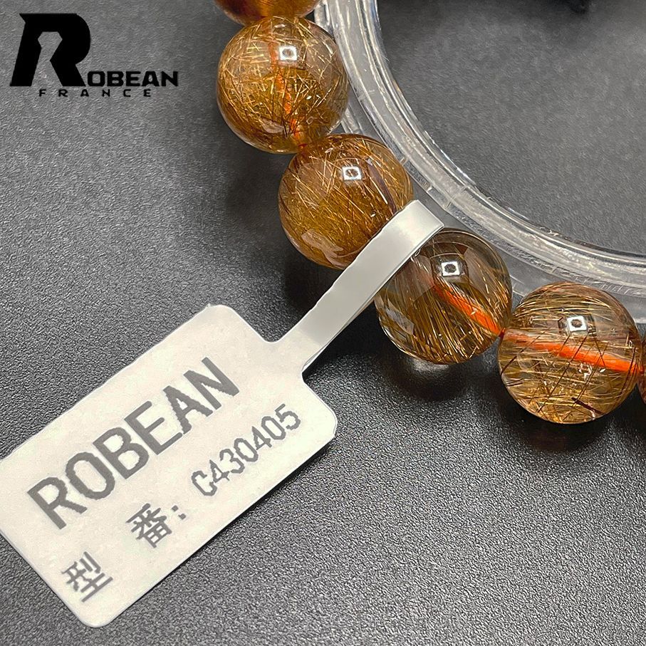 夢色 EU製 定価15万円☆ROBEAN・ブラウンルチルクォーツ☆ブレスレット パワーストーン 天然石 綺麗 金運 お守り 貴重 幸運 贈り物 ギフト  プレゼント 10.9-11.6mm C430405 - メルカリ