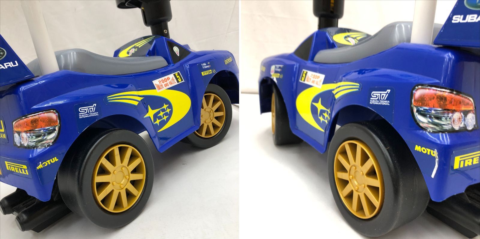 03m0496 スバル インプレッサ 子供用 乗用玩具 足蹴り SUBARU WRC 足 