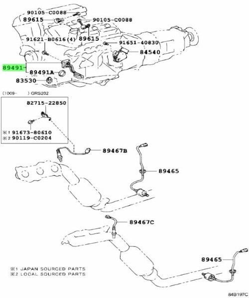 トヨタ 純正 レクサス IS250 350 エンジン オイルレベル センサ Sensor Engine Oil Level 89491-30061 TOYOTA LEXUS Genuine JDM