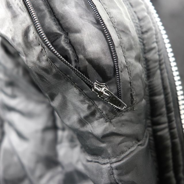 希少 Sean John エコダウン ファーフード N-2Bジャケット L 黒 JOHN'S