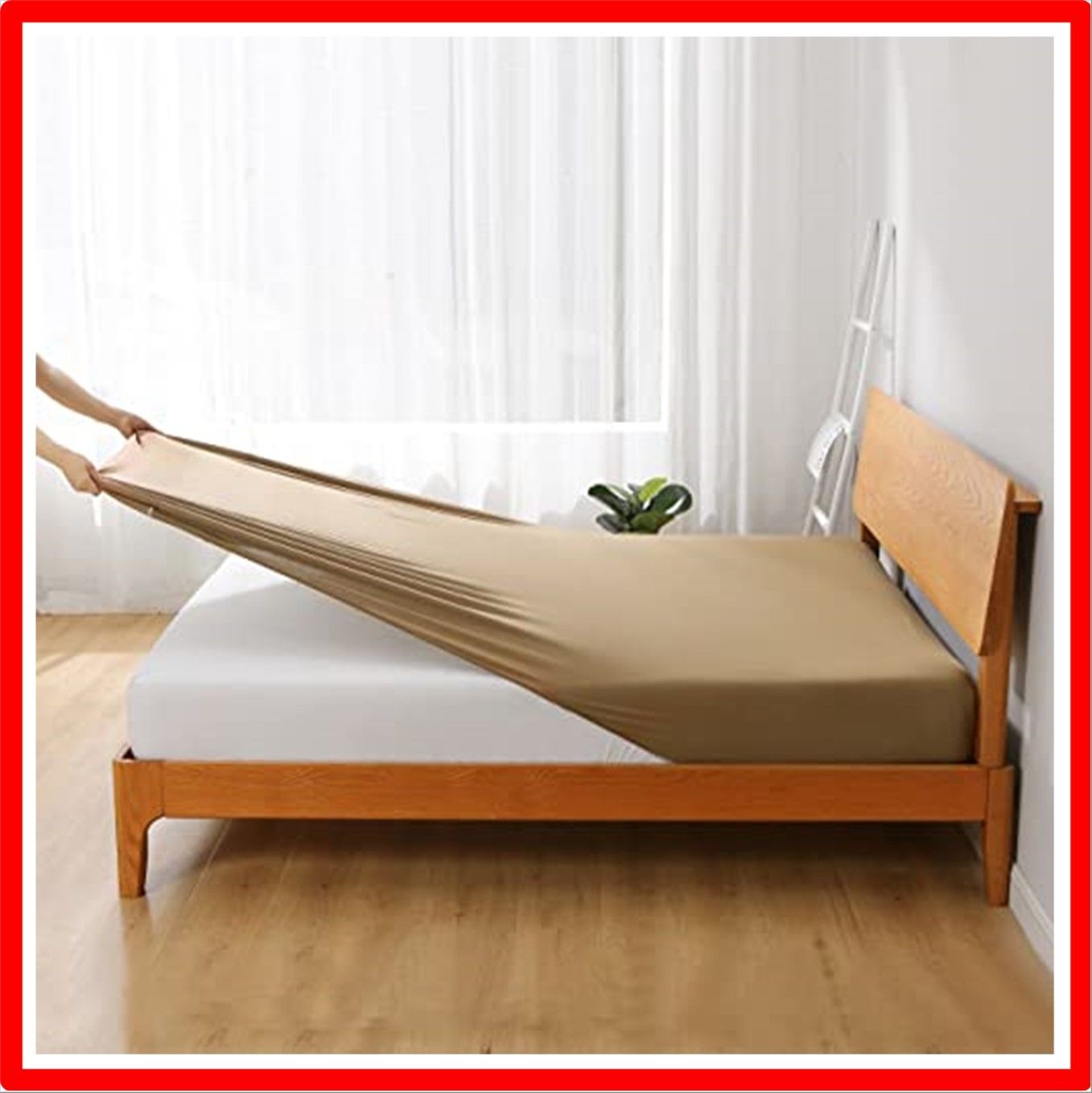 最安値，限定SALE 【匿名配送】ブラウン_セミダブル~ダブル用・120~140cm×180~210cm 【SUSAN'S GARDEN】 ボックスシーツ 伸びる素材でぴったりフィッ 掛け布団カバー