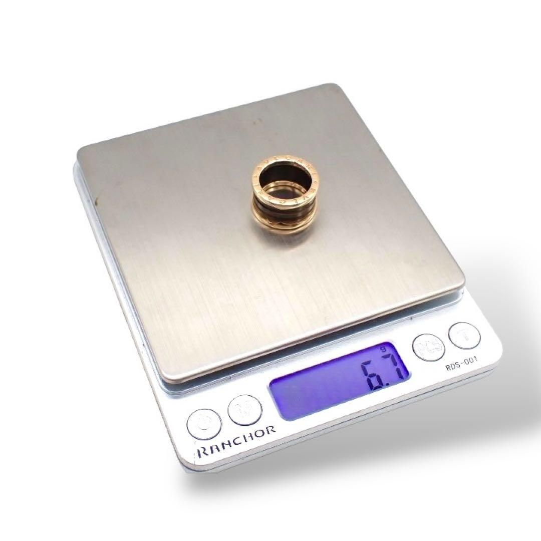 ブルガリ ビーゼロワン 750 PG 52 リング マーブルブラウン 3550