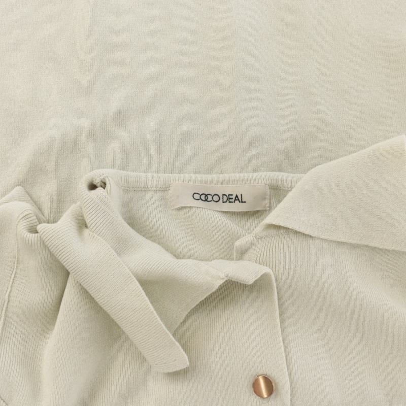 ココディール シャツカラーノースリニット※新品未使用タグ付き COCO DEAL - お値下げ【新品未使用品タグ付】COCODEAL＊シャツ