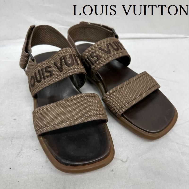 LOUIS VUITTON ストラップ ロゴ サンダル ラバーソール - cecati92.edu.mx