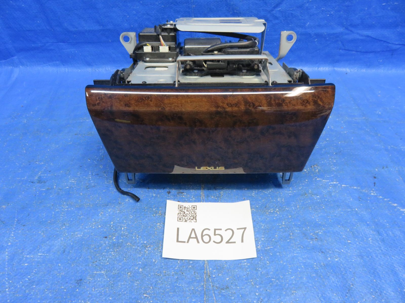 LA6527 レクサス SC430 UZZ40 後期 オーディオ CD&MD チューナーデッキ 純正 86120-24440 6連CDチェンジャー 木目調 開閉式