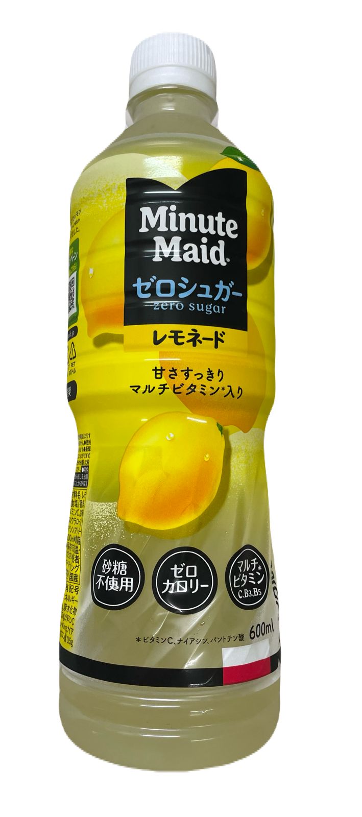 Minute Maid ミニッツメイド ゼロシュガー レモネード 600ml 24