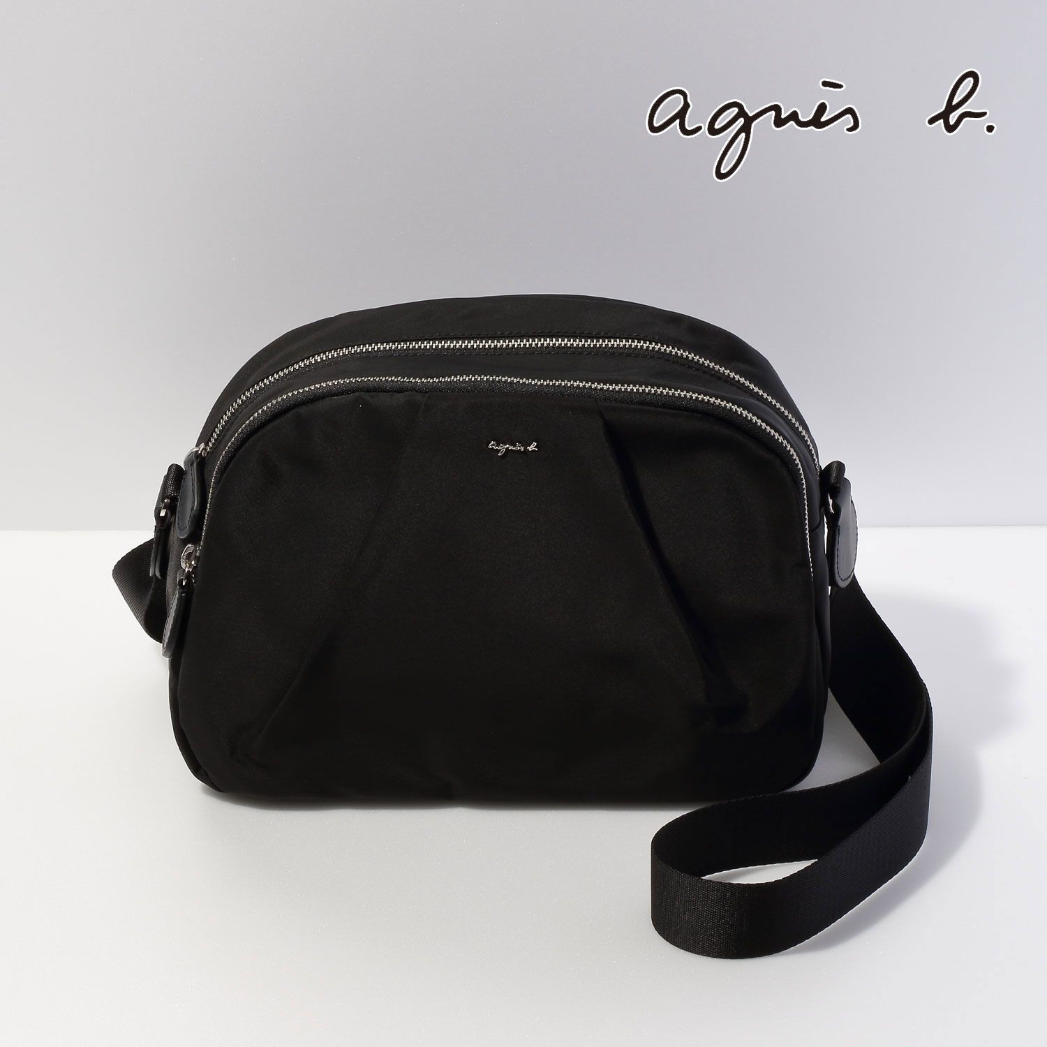 アニエスベー agnesb ショルダーバッグ US11M-03 <br> バッグ カバン サコッシュ レディース 小さめ ナイロン 肩掛け おしゃれ 軽量 ブランド 横型 斜めがけ プレゼント ギフト 大人