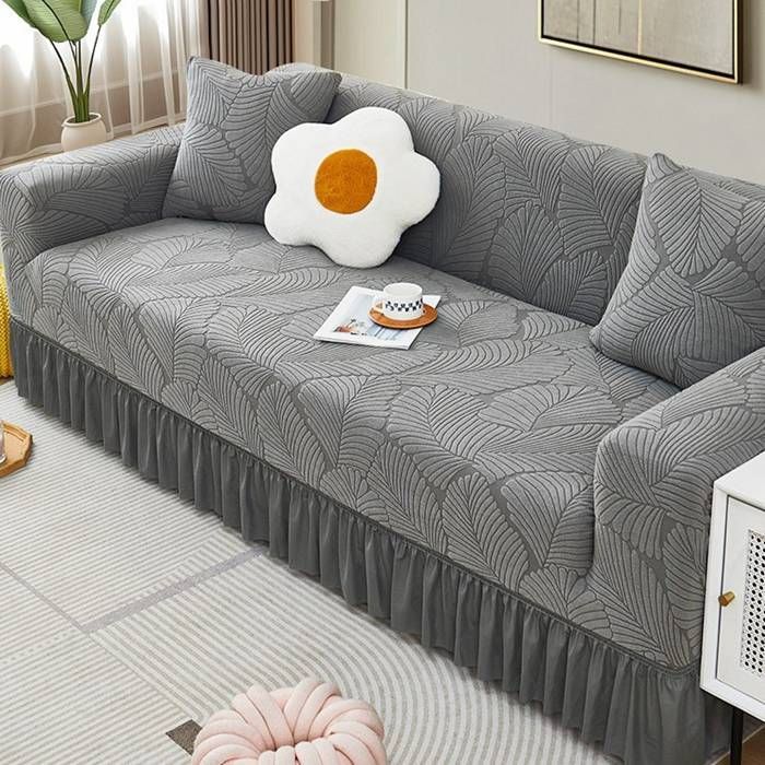 ストレッチソファカバー家具カバー, 1ピースソファカバー1個用 2 3 リビングルーム用4クッションソファスパンデックスジャカード家 ストレッチ  スリップカバー, スパンデックス ソファ カバー 防水 家具 プロテクター カバー リビング ルーム 子供 犬 猫用-2 ストレッチ ... ストレッチソファカバー家具カバー, 1ピースソファカバー1個用 2 3 リビングルーム用4クッションソファスパンデックスジャカード家