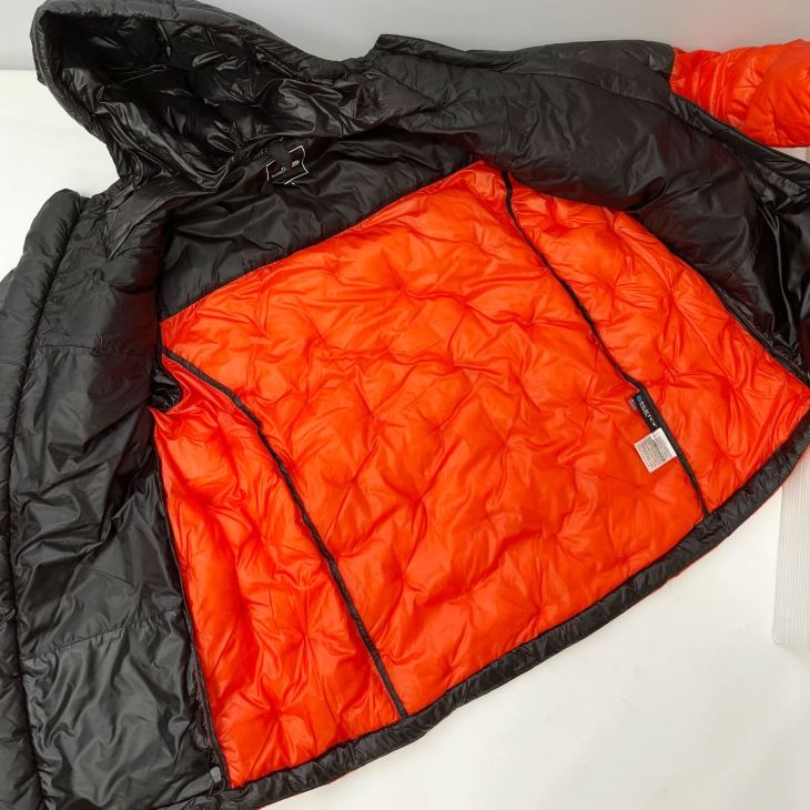 ◆◆THE NORTH FACE ザノースフェイス ポラリスインサレーテッドフーディ ダウンジャケット SIZE L NY81902 オレンジ×ブラック