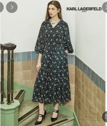 Karl Lagerfeld (ワンピース) Karl Lagerfeld - 【美品】 KARL LAGERFELD 4 M ドレス