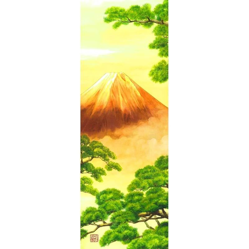 SAWABIYA タペストリー 細タペストリー 青松 富士山 和モダン 縦長 掛け軸 床の間 掛け物 おしゃれ 模様替え 飾り用 装飾用 飾り付け 壁画 装飾用品 インテリア ディスプレイ アートポスター インテリア 部屋飾り壁 壁飾り 個性 壁アート 装 0